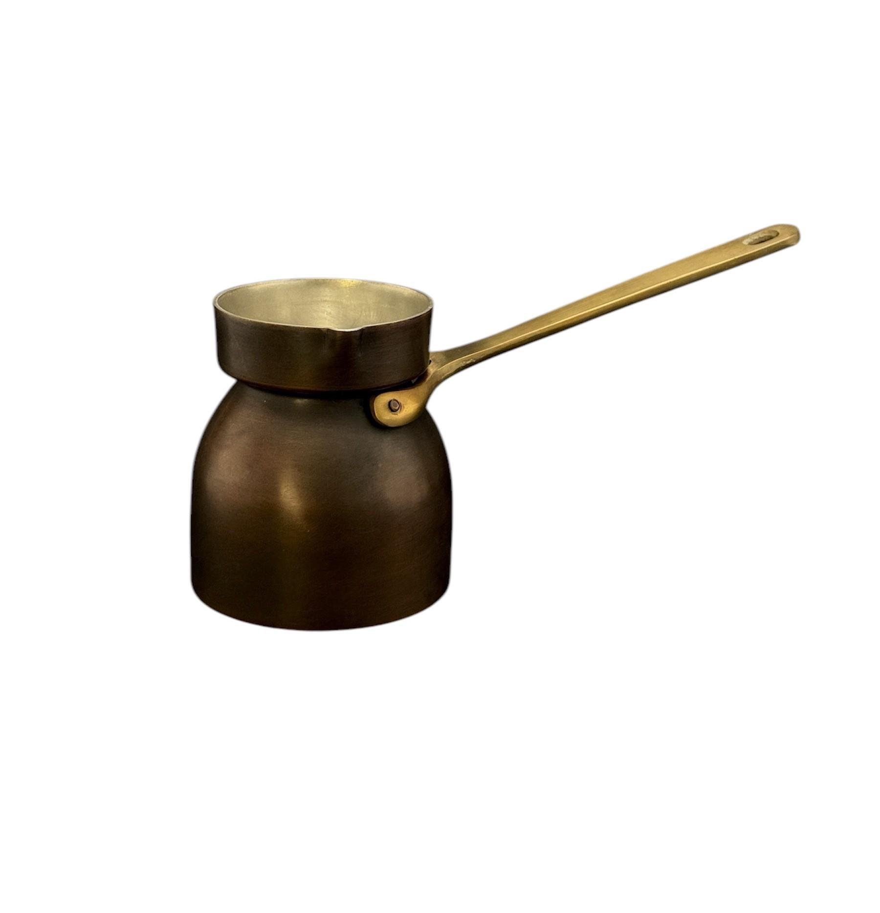 Турка для кофе медная Истамбул TF25 патина ZH 400 мл