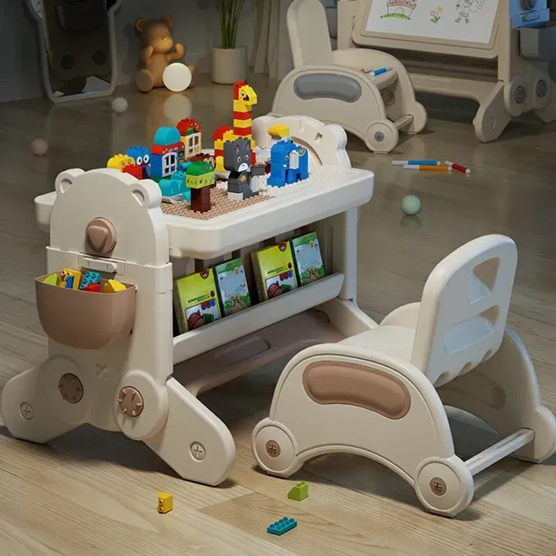 Дитячий столик для творчості Lumpurini Olimpia зі стільчиком 7в1 від 1 до 5 років (YYD436) - фото 7