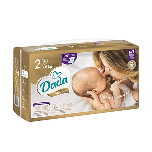 Подгузники Dada №2 3-6 кг 44 шт. (ЮР300126)