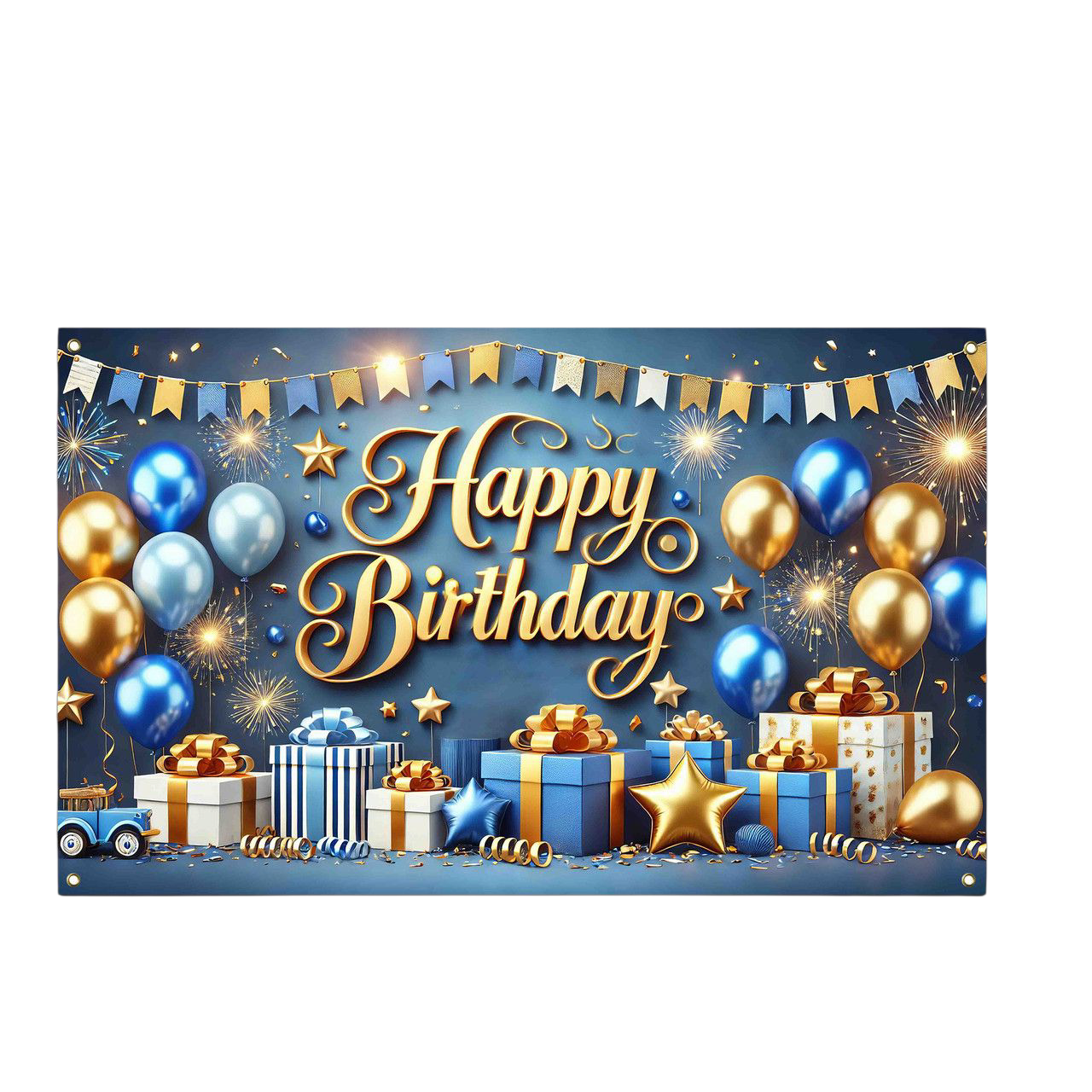 Плакат-фотозона для праздника Happy Birthday 110х180 см (2602470935)