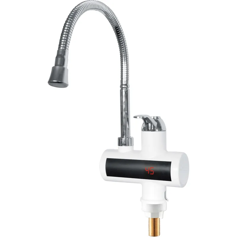 Проточный водонагреватель Zerix ELW21-EF с индикатором температуры 3,6 кВт Белый (ZX3080)