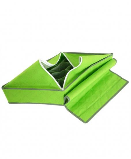 Органайзер для белья и носков с крышкой на 24 ячейки бамбук 35x27x11 см Green (125334) - фото 2 Органайзер для белья и носков с крышкой на 24 ячейки бамбук 35x27x11 см Green (125334) - фото 2