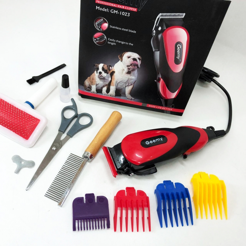 Машинка для стрижки тварин Geemy GM-1023 набір (tf7462) - фото 12 Машинка для стрижки тварин Geemy GM-1023 набір (tf7462) - фото 12