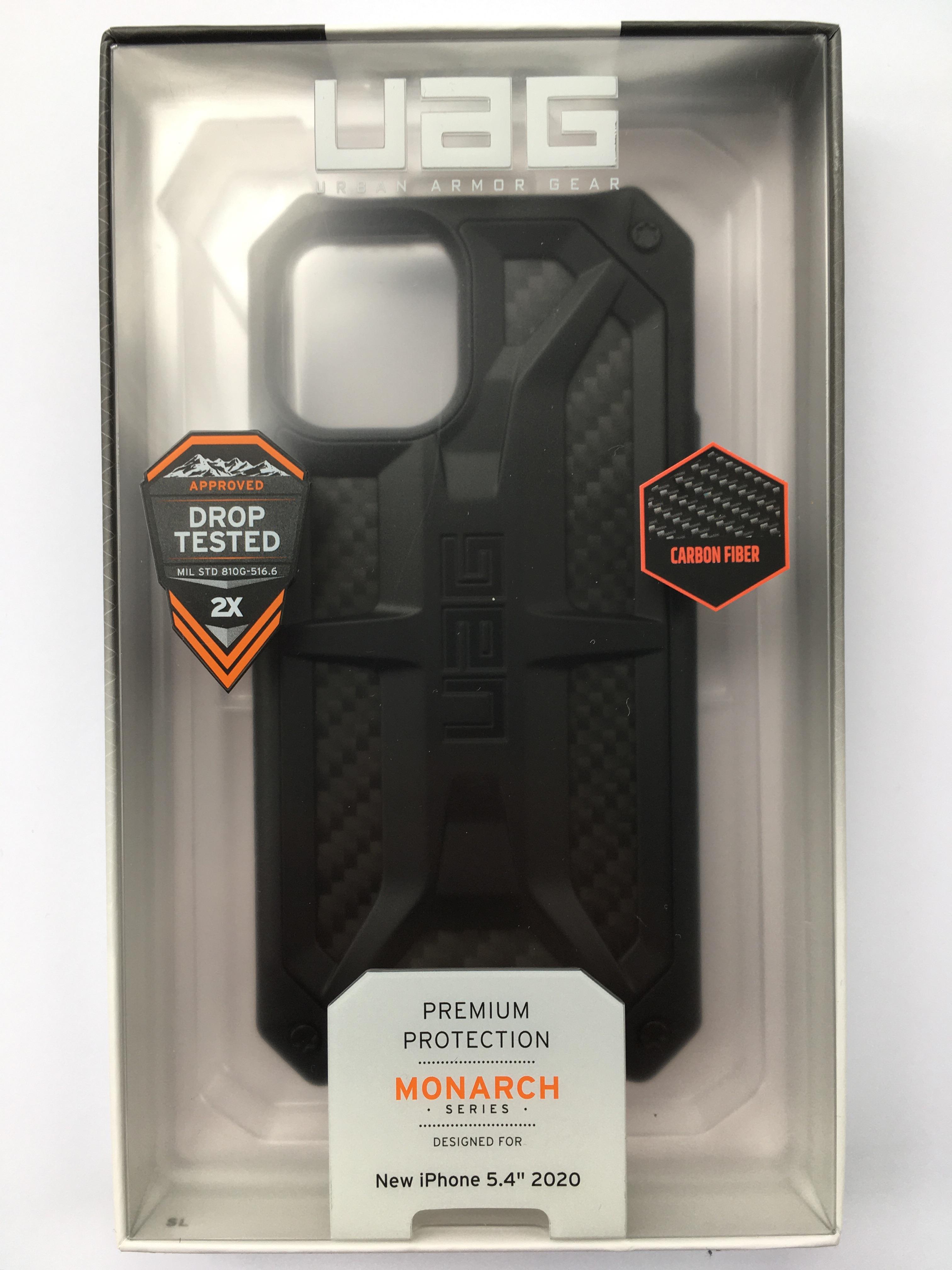 Чохол мілітарі протиударний оригінальний UAG Monarch 112341114040 для Iphone 12 Mini 5.4" Black Carbon - фото 3