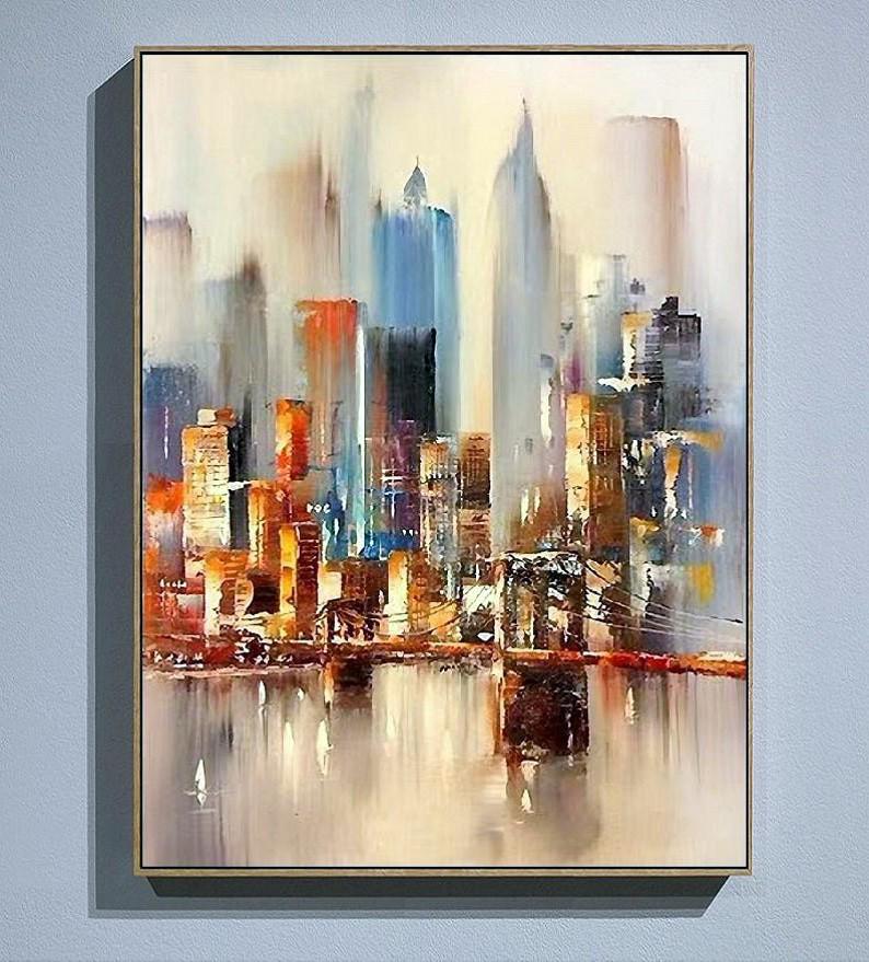 Картина на холсте ArtSale Городской пейзаж 60х80 см sity0017