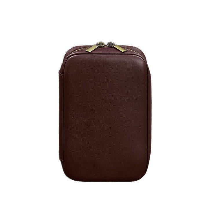 Органайзер для проводів шкіряний дорожній 7.0 краст Бордовий (A-027771)