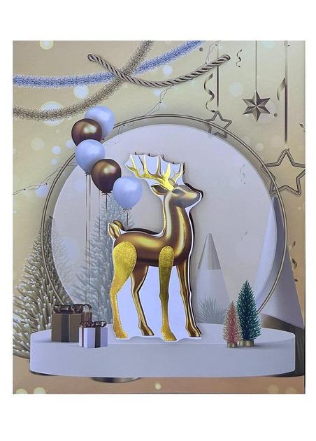 Пакет новогодний бумажный New Year 3D L 31x40x12 см (R96628-L)