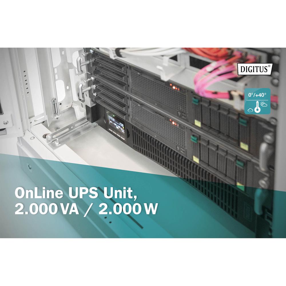 Источник бесперебойного питания Digitus OnLine 2000VA/2000W LCD 8xC13 RJ45 RS232 USB Rack/Tower (DN-170095) - фото 7 Источник бесперебойного питания Digitus OnLine 2000VA/2000W LCD 8xC13 RJ45 RS232 USB Rack/Tower (DN-170095) - фото 7