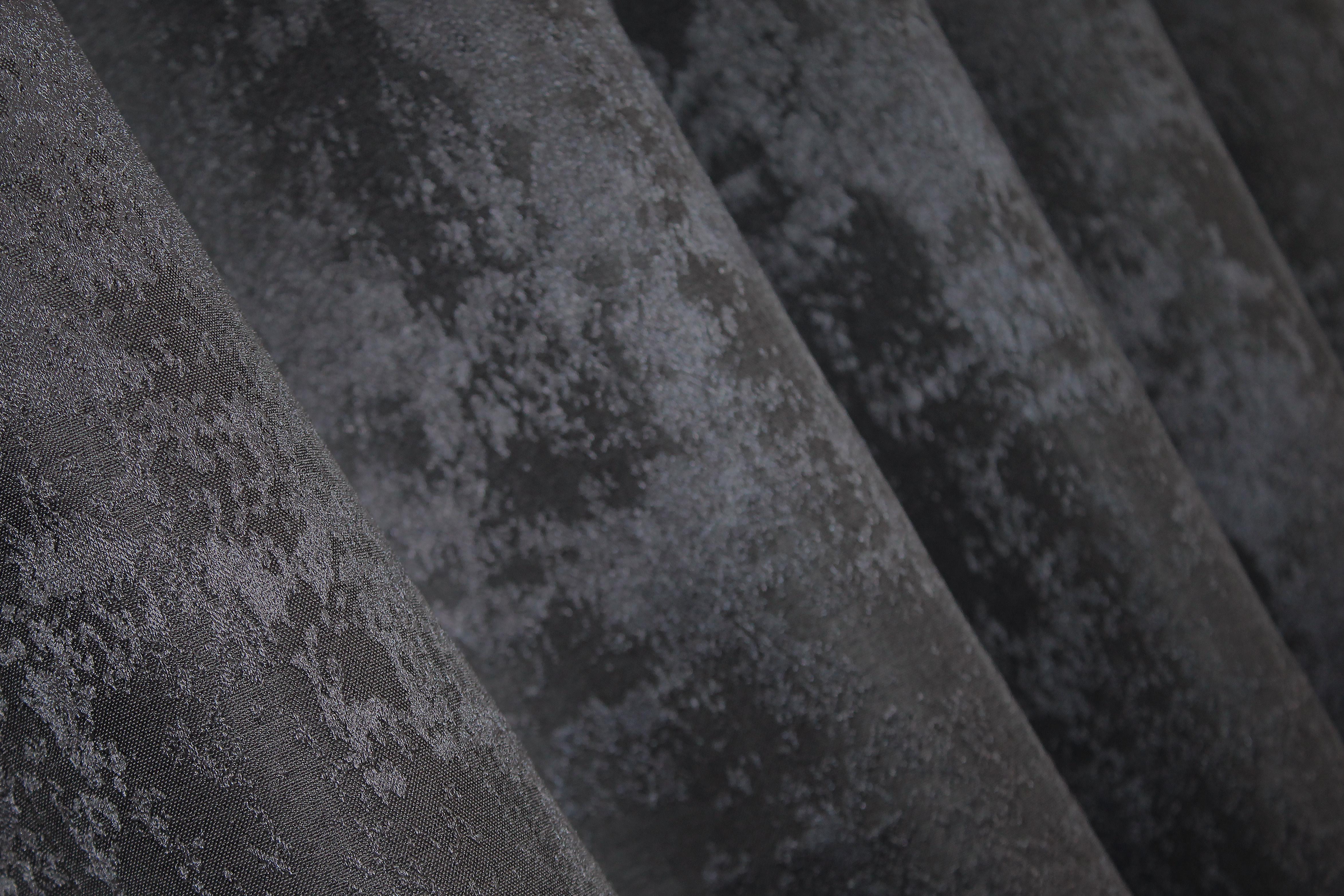 Комплект коротких штор VR-Textil Жакард Sultan YL № 1211ш Графітовий 130х170 см 2 шт. (35-0004) - фото 8