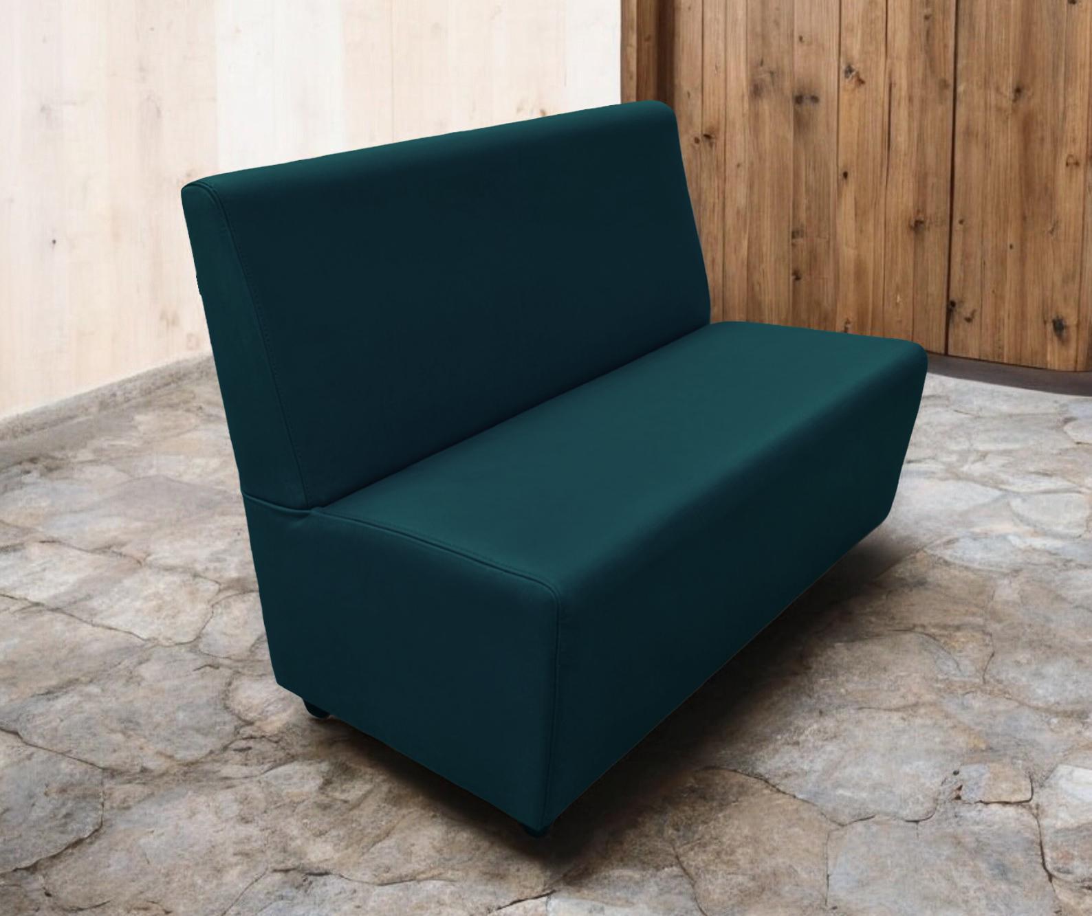 Диван для кафе Tobi Sho Прайм с высокой спинкой без подлокотников 1200x630x850 мм кожзам Морская волна (2215) - фото 3