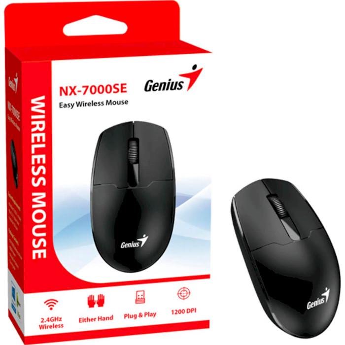 Миша комп'ютерна Genius NX-7000SE бездротова USB Чорний (31030032400) - фото 6