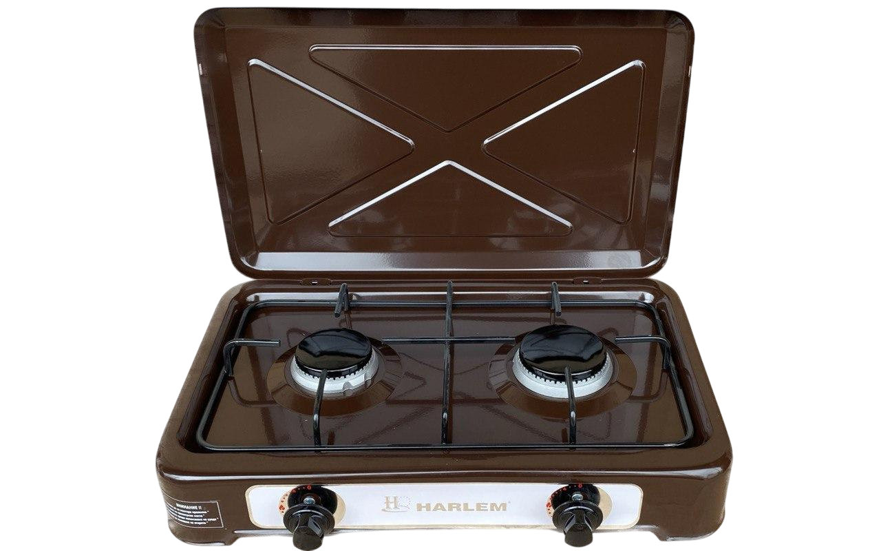 Таганок Harlem O200-Brown 2-х конфорочный газовый (1797353699)