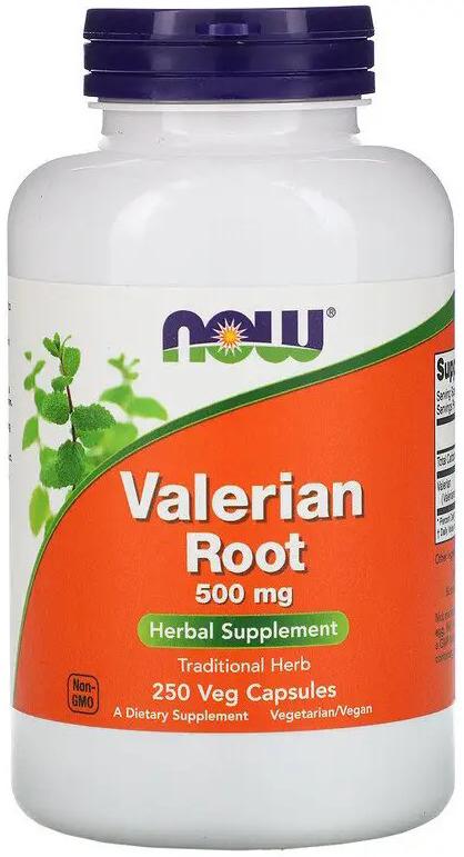 Добавка Корень валерианы NOW Valerian Root 500 mg 250 vcaps