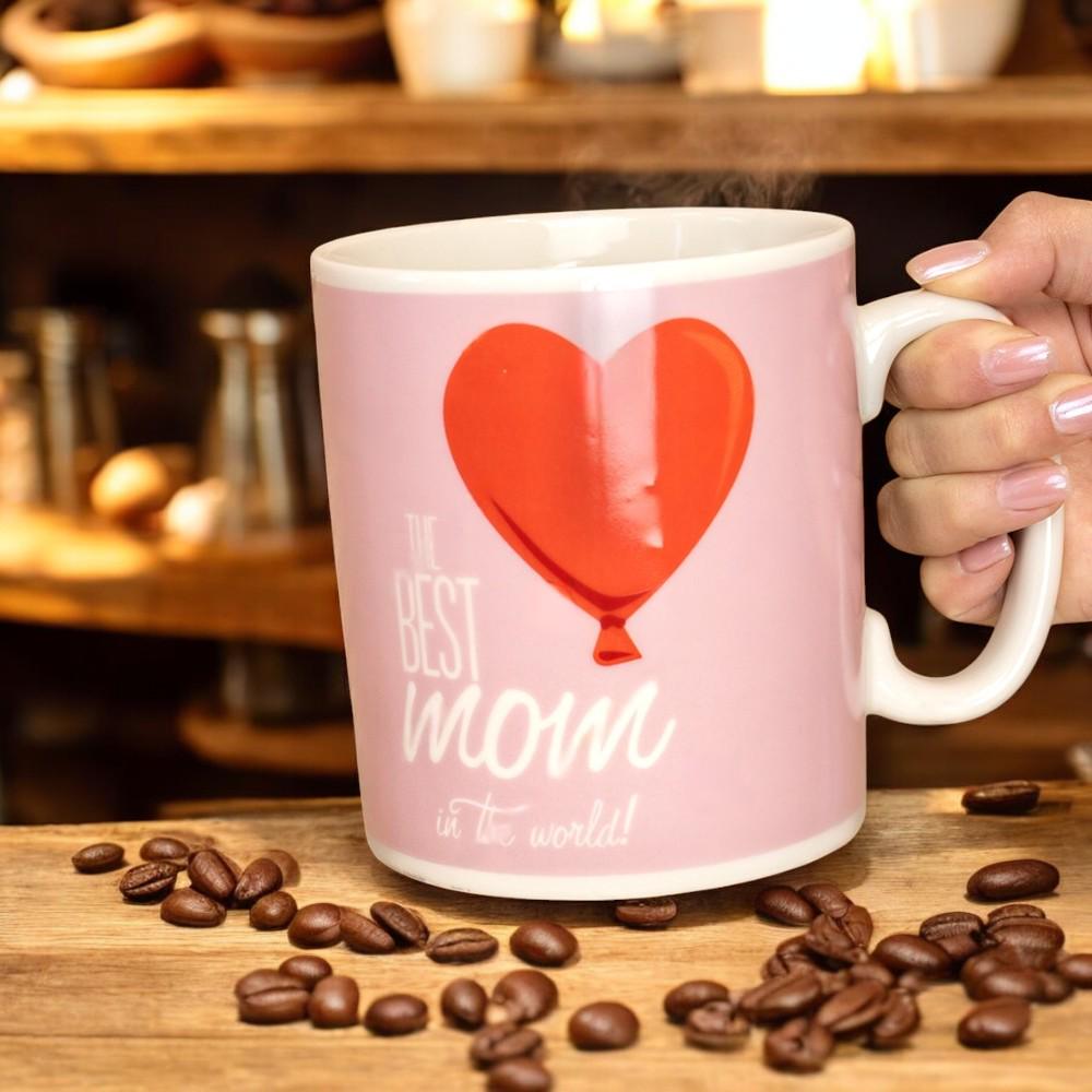 Кружка керамическая The Best MOM in the world 1 л Розовый - фото 5 Кружка керамическая The Best MOM in the world 1 л Розовый - фото 5