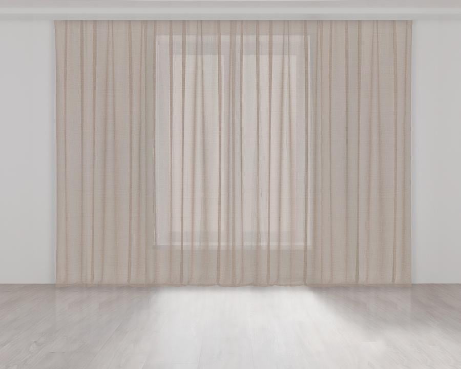 Тюль батист прозорий Lux Portiery 400x255 см 1 шт Бежевий (TB9935)