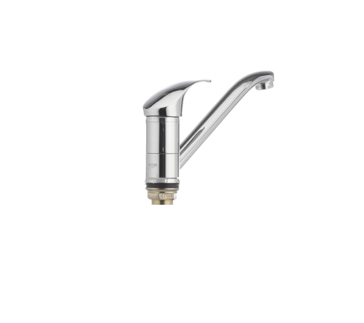 Смеситель для мойки Cron RIVA-555 на кухню с коротким изливом однорычажный цинковый сплав Хром (b-CR0058) - фото 2 Смеситель для мойки Cron RIVA-555 на кухню с коротким изливом однорычажный цинковый сплав Хром (b-CR0058) - фото 2