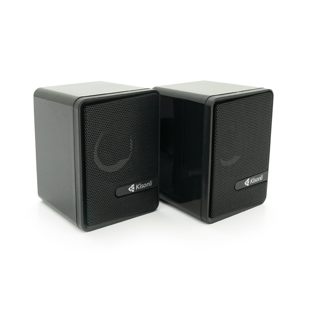Набор портативных колонок Kisonli 2.0 L-4040 USB 3,5 мм 2x3W Черный (36397)