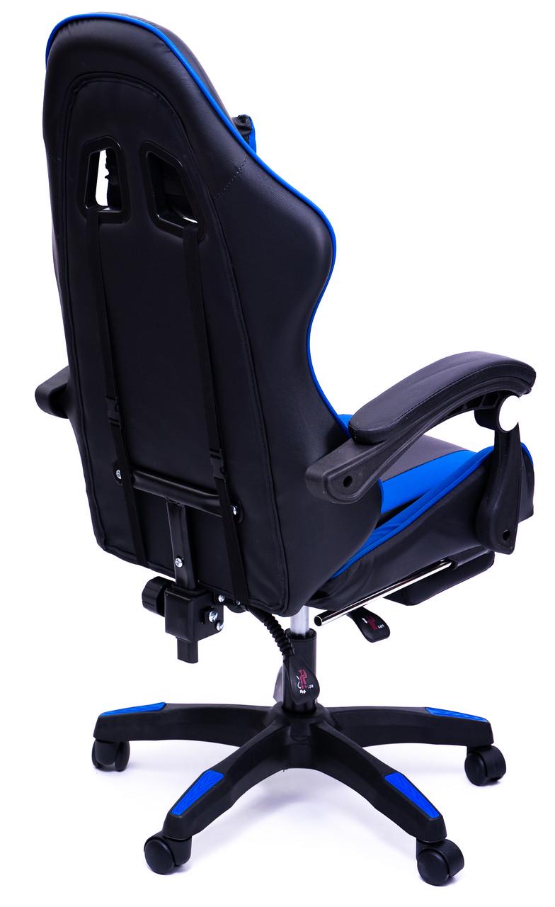 Кресло геймерское Diego с подставкою для ног и массажем Черно-синий - фото 7 Кресло геймерское Diego с подставкою для ног и массажем Черно-синий - фото 7