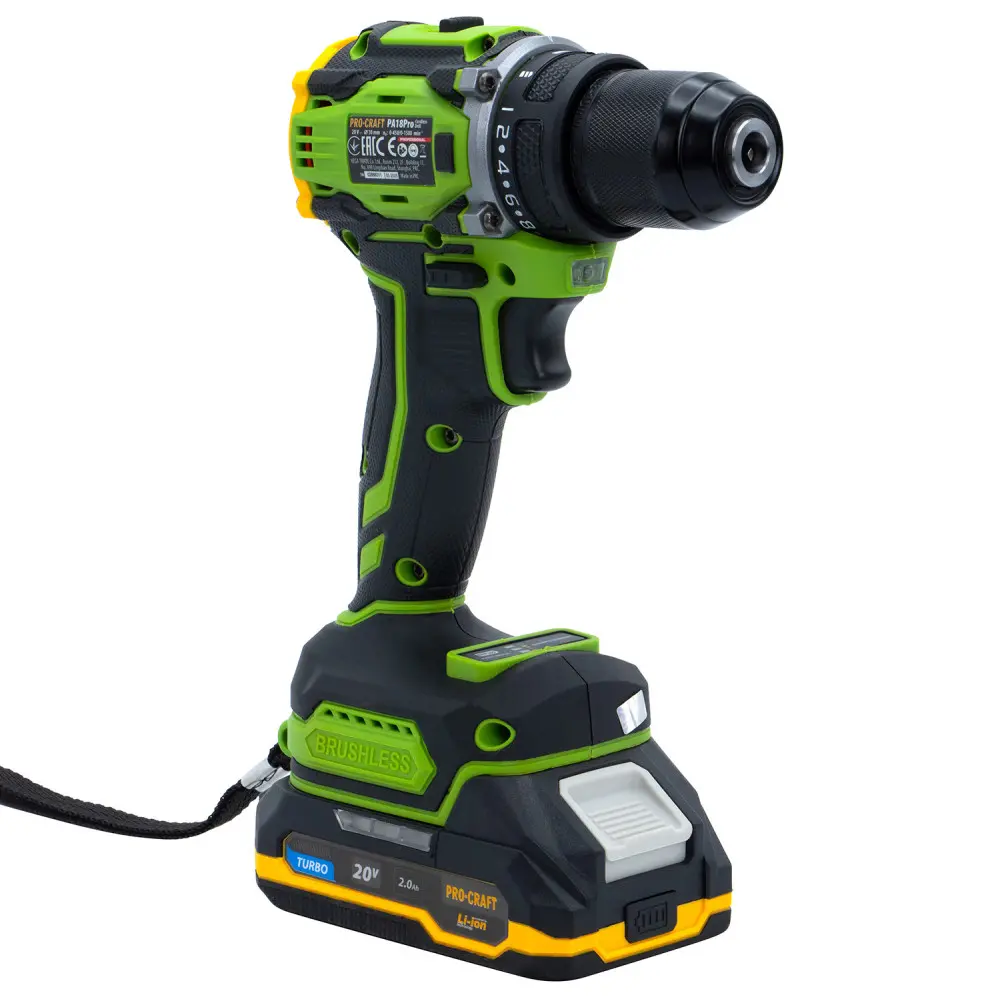 Шурупокрут Pro-Craft PA-18 PRO з 1 АКБ 2 А/г та ЗП (001816) - фото 3