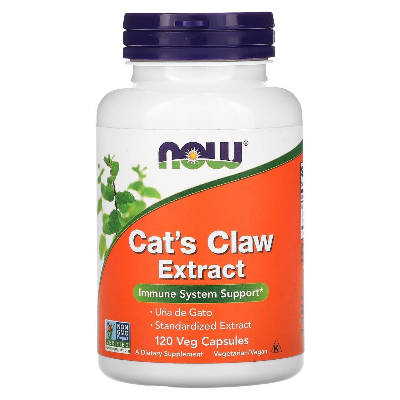 Экстракт Коры кошачьего когтя Now Foods Cat's Claw Extract поддержка иммунной системы 120 растительных капс. (1280844745)