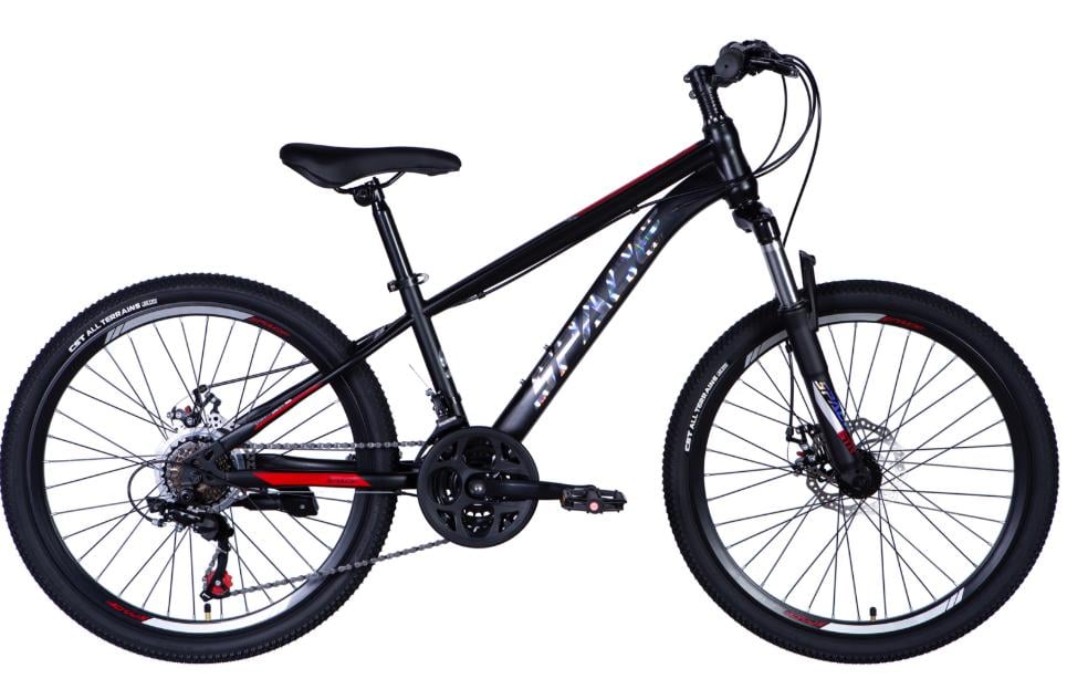 Велосипед Space MARS DD FR ST 24" рама 13" Чорно-червоний (2545694907) - фото 1 Велосипед Space MARS DD FR ST 24" рама 13" Чорно-червоний (2545694907) - фото 1