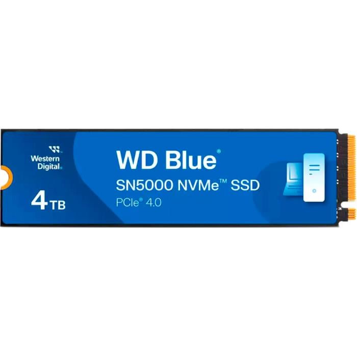 Накопитель SSD Western Digital Blue SN5000 M.2 2280 4 Тб Blue (WDS400T4B0E)