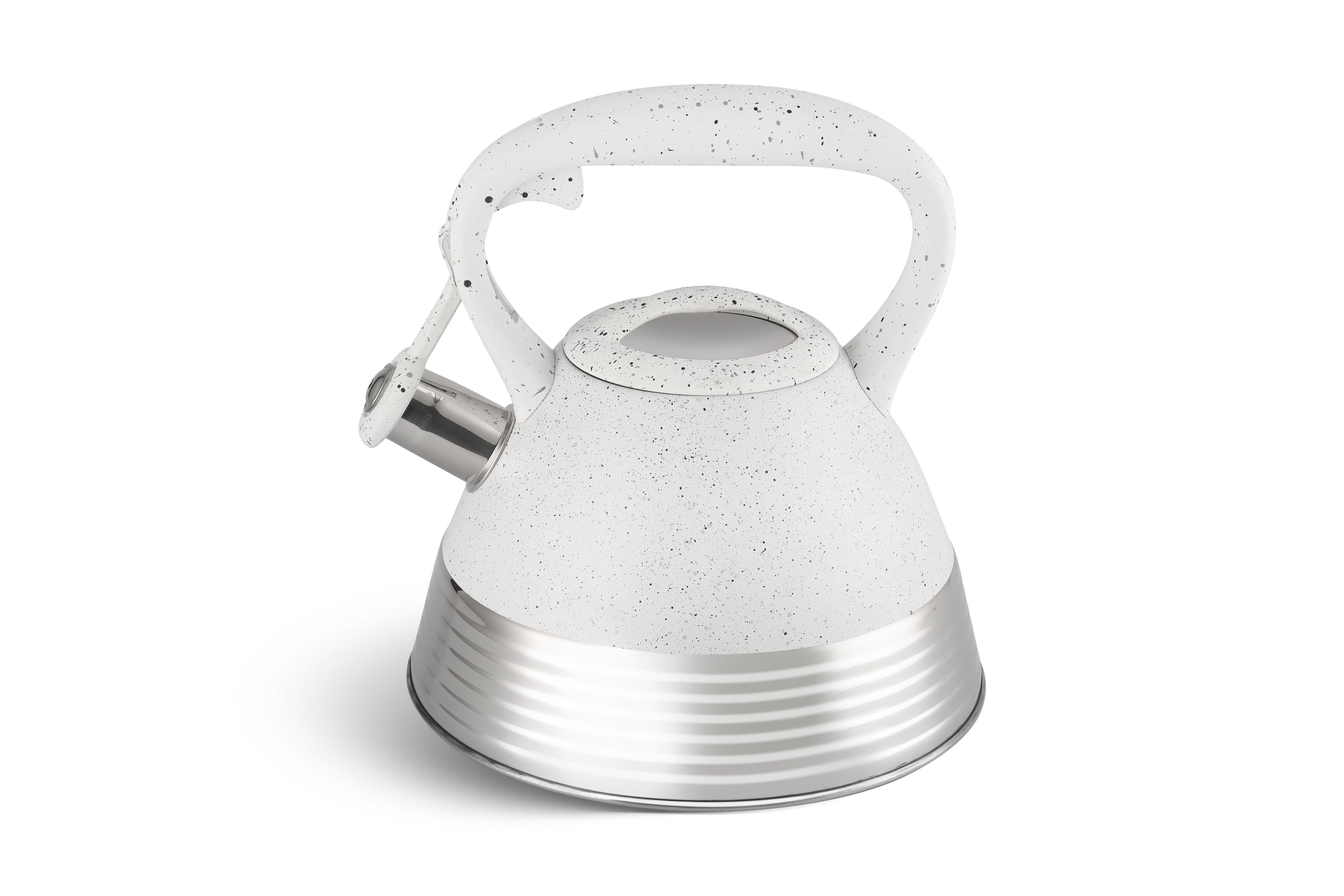 Чайник Edenberg со свистком из нержавеющей стали 3 л (EB-8827-white)