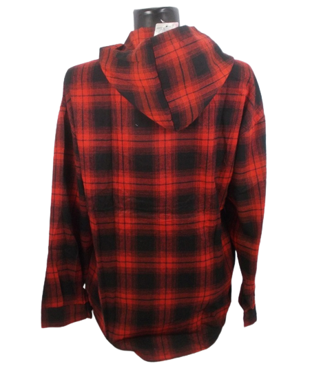 Сорочка жіноча з капюшоном JJF 302 XXL Червоний (1608200185) - фото 2