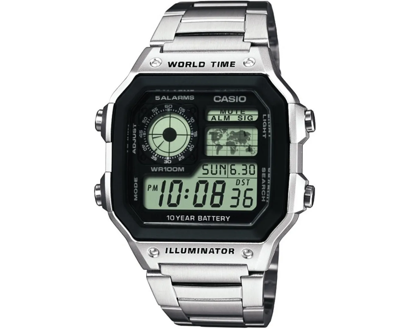 Наручные часы мужские Casio AE 1200WHD-1AVDF 100WR (2475991494)