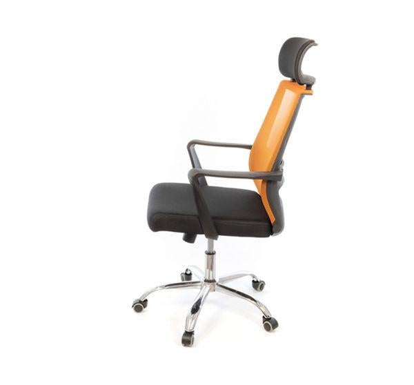 Кресло офисное АКЛАС Крокус CH TILT Черный/Оранжевый (1611374) - фото 2