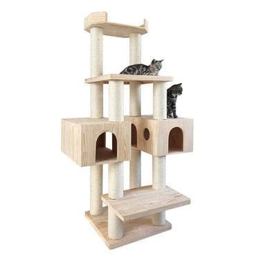 Комплекс игровой для кошек из дерева Изаки Бланже (ИГК-001701)