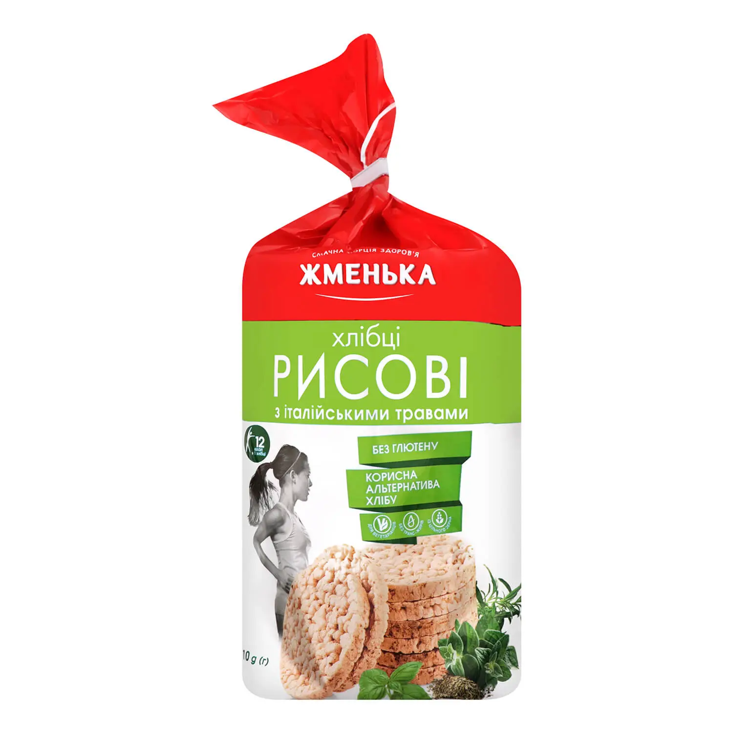 Хлебцы рисовые с итальянскими травами Жменька 110 г (4820152182265)