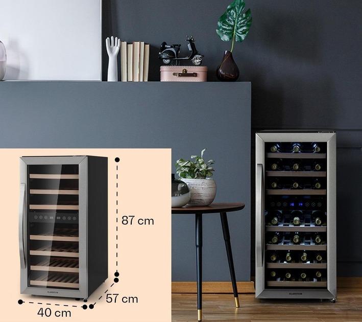 Винный холодильник KLARSTEIN Vinamour 33 Duo 2 зоны (10041311) - фото 4