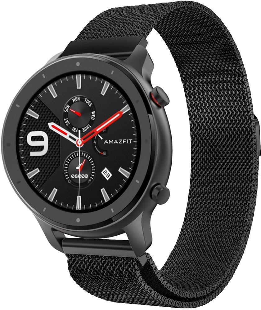 Ремешок Миланская петля Milano Amazfit GTR 47 мм Black (19371) Ремешок Миланская петля Milano Amazfit GTR 47 мм Black (19371)