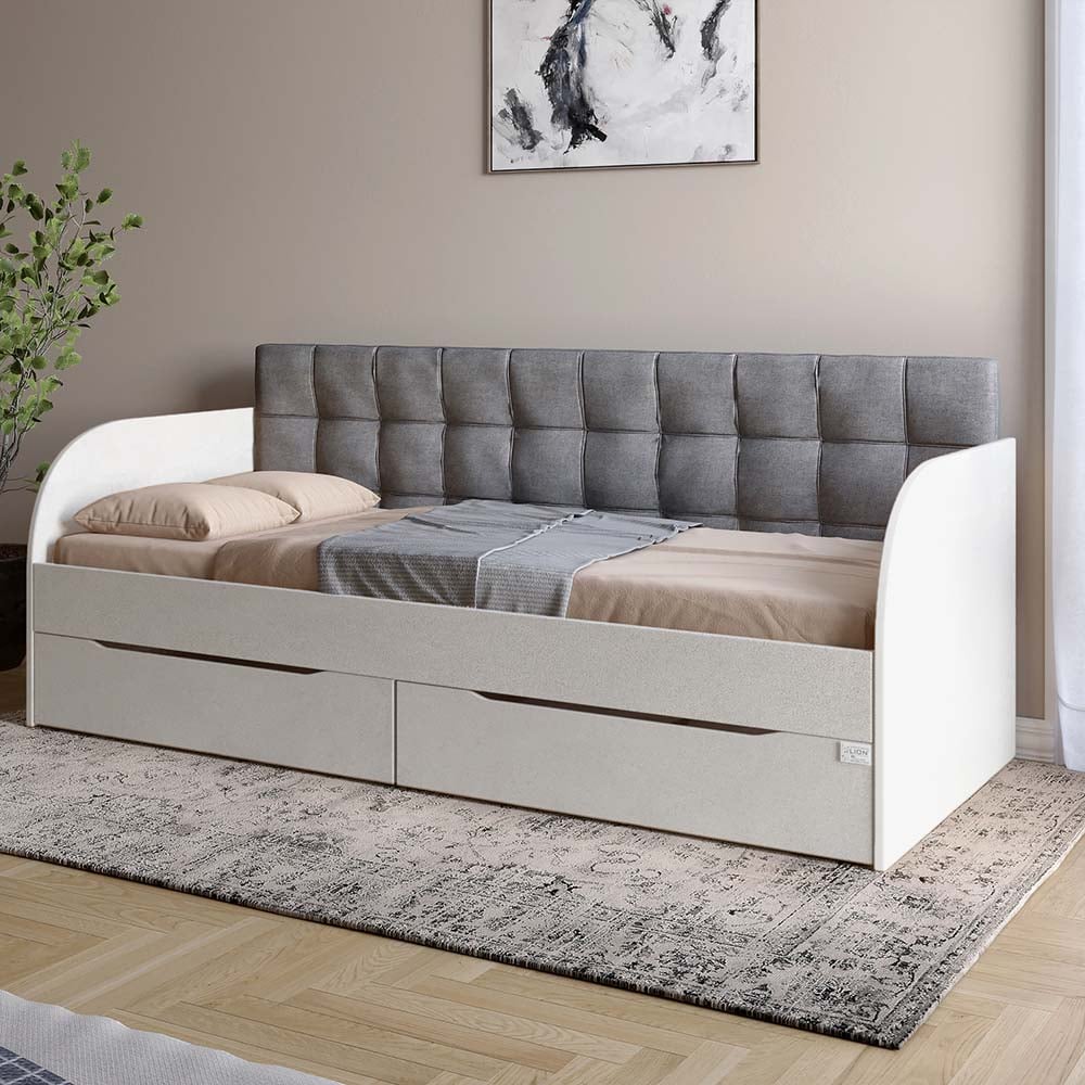 Ліжко односпальне Lion Л-7 Лілі-95 90x200 см Бетон (LION-041087)