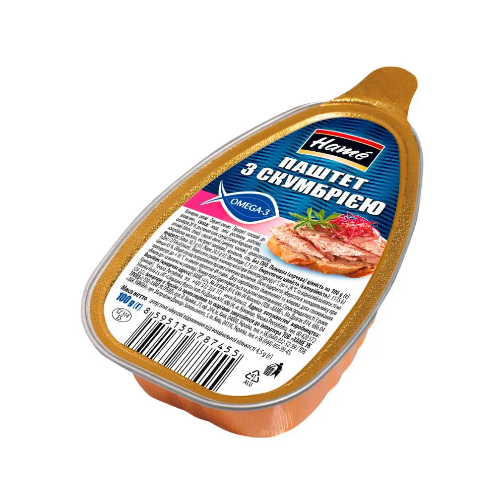 Паштет Hame зі скумбрією 100 г (8595139794224)