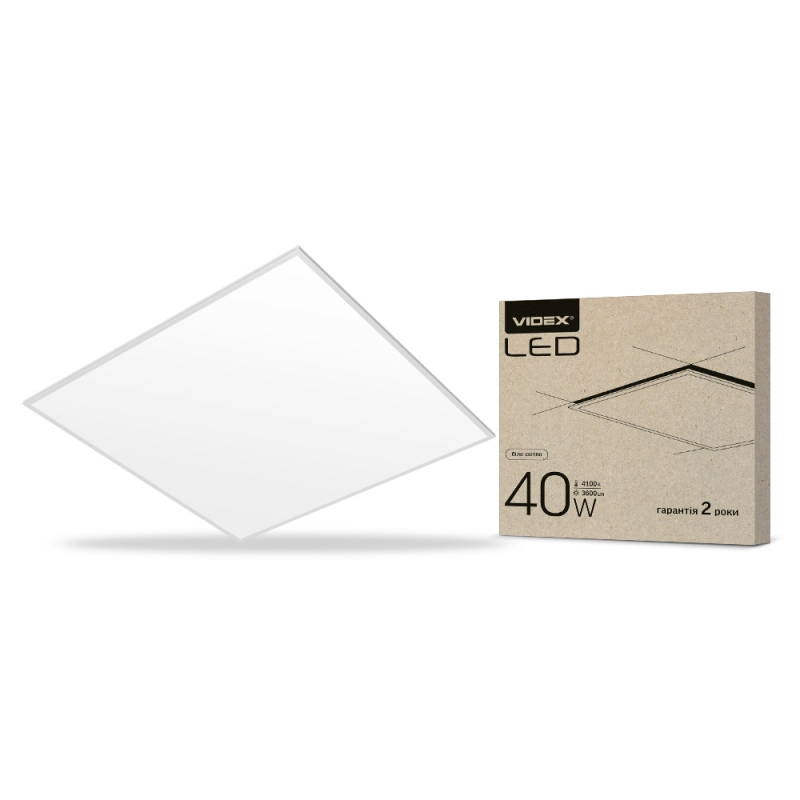 LED-панель Videx VL-P404W матова 40W 4100K 220V (26815538)