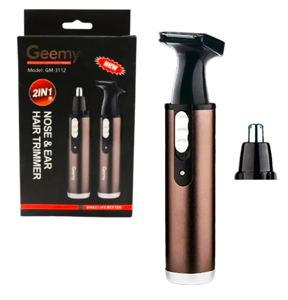 Триммер аккумуляторный Geemy GM-3112 с насадкой для носа (25602130)