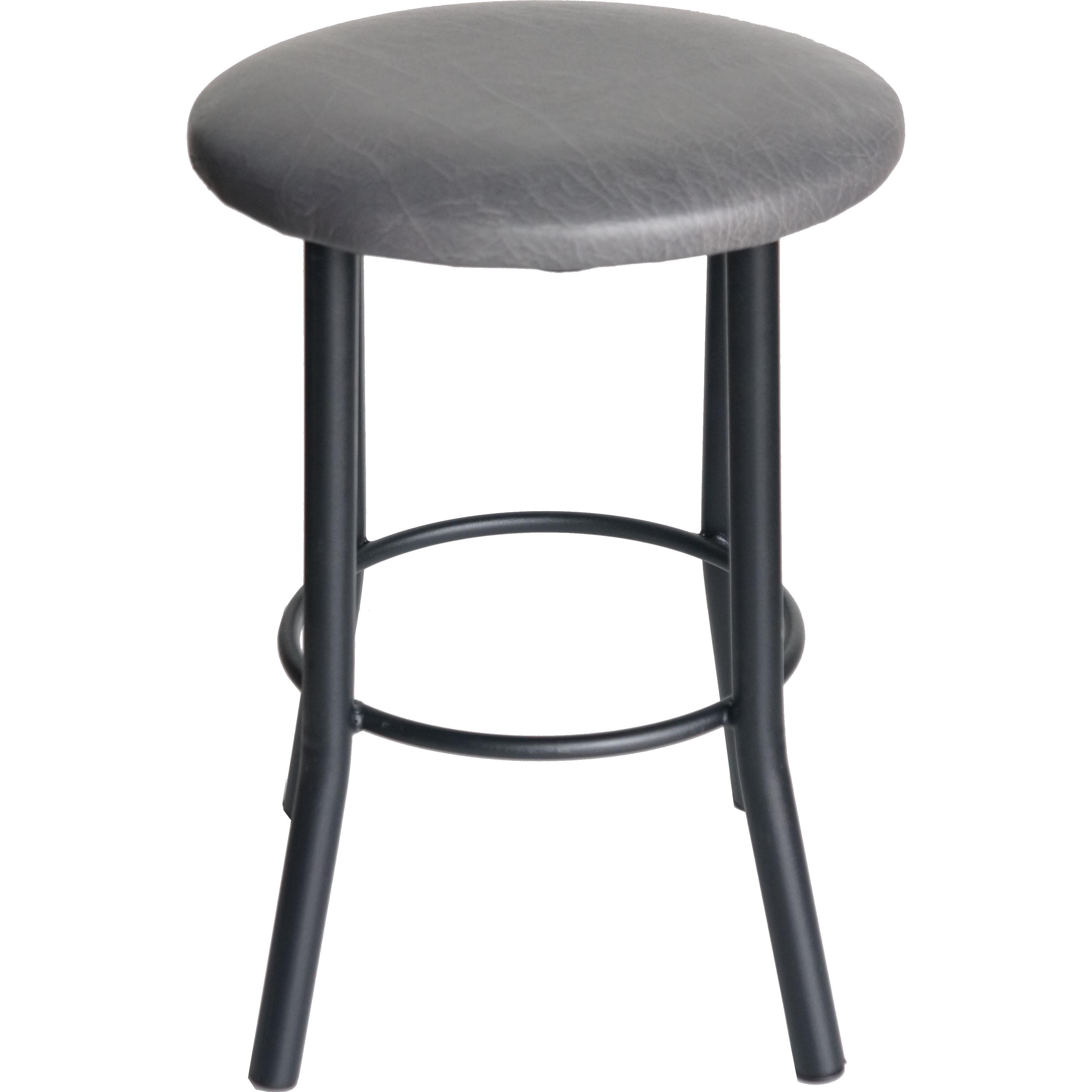 Табурет для кухни Тедди-Black кожзаменитель Серый (U24842-88)