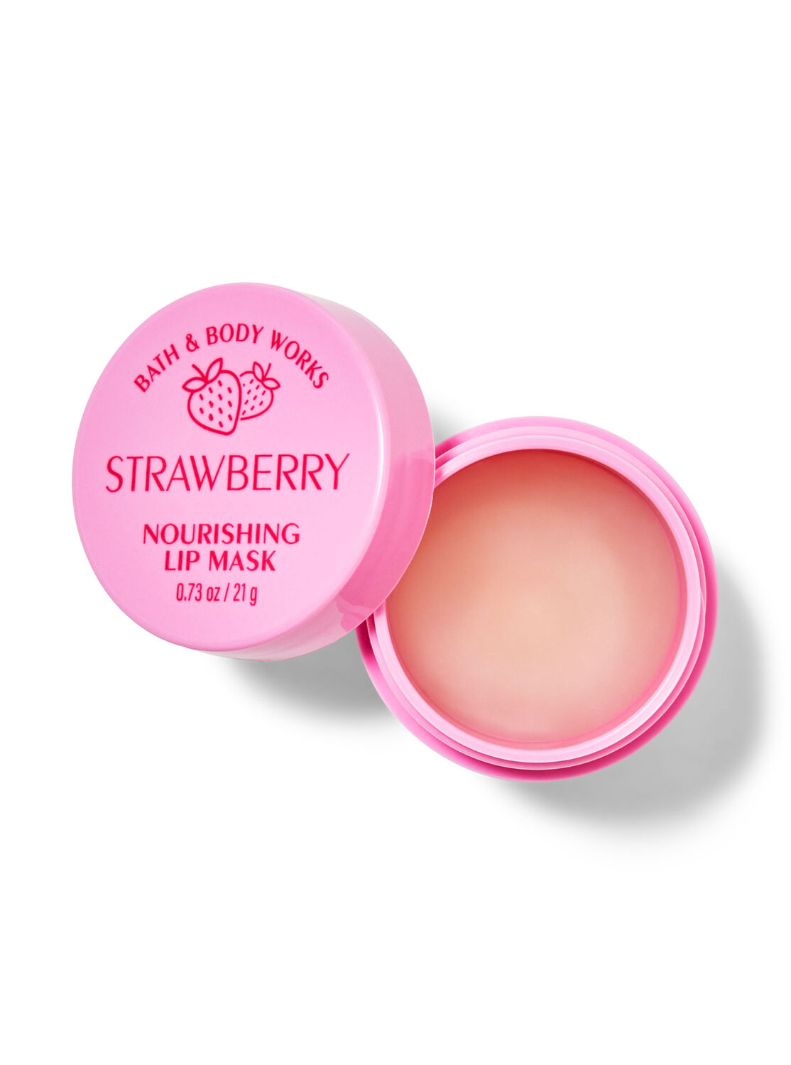 Маска для губ питательная Bath and body works Strawberry Nourishing Lip Mask 21 г (0667558176542) - фото 1