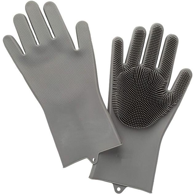 Перчатки с ворсинками Magics силиконовые термостойкие Серый (541241)