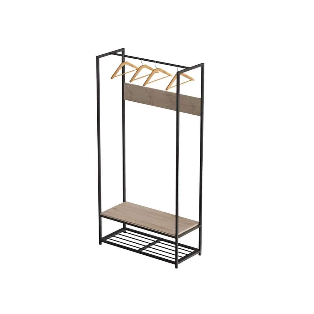 Вешалка модульная напольная Ferrum-decor Трелис 13 ДСП 16 мм 180x90x38 см Черный/Дуб Сан-Марино (FRD-104326) Вешалка модульная напольная Ferrum-decor Трелис 13 ДСП 16 мм 180x90x38 см Черный/Дуб Сан-Марино (FRD-104326)