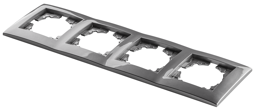 Рамка чотиримісна MARSHEL IDEAL FI-4 Graffite