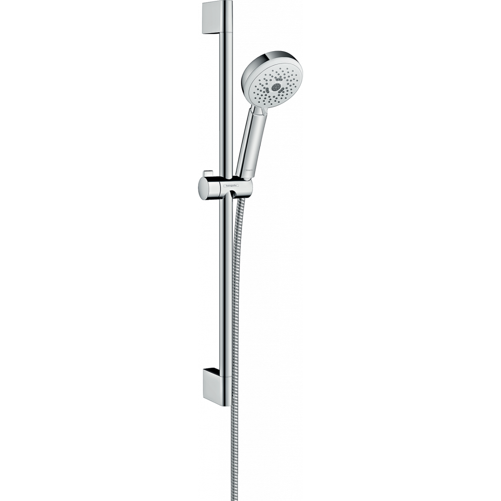 Душевой комплект со штангой Hansgrohe Crometta 100 Multi 26650400 Белый (94037)