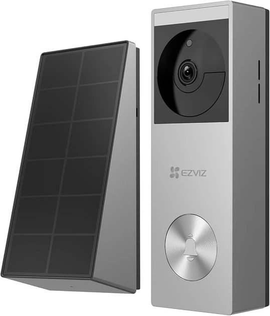 Дверной звонок Ezviz HP3 Pro с камерой и солнечной панелью Grey