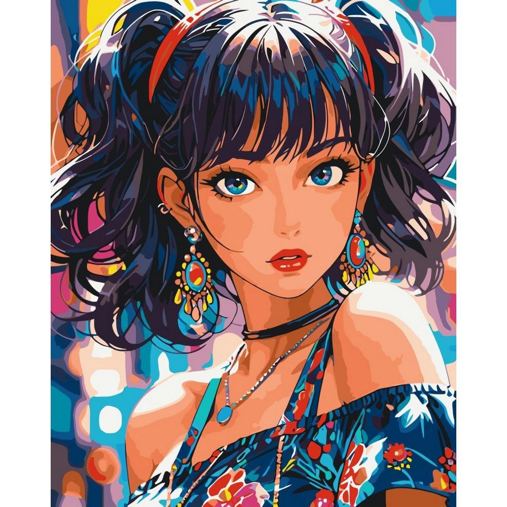 Картина по номерам ART CRAFT Девушка с голубыми глазами 40x50 см Разноцветный (PM-194-K-1367)