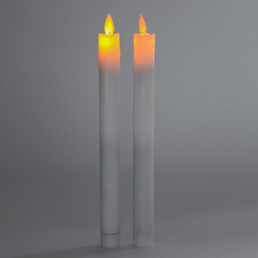 Набор свечей LED 25,5 см 2 шт. Белый