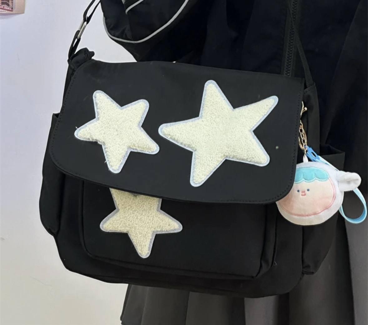 Сумка для девочки для школы/института с карманами в японском стиле Черный - фото 3 Сумка для девочки для школы/института с карманами в японском стиле Черный - фото 3