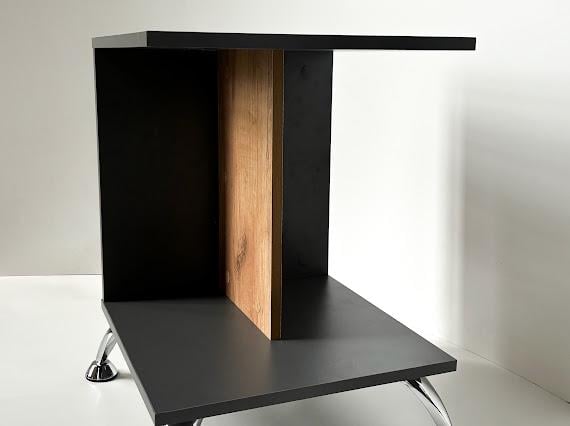 Тумба приліжкова MEBEX VS MINI Сірий темний/Дуб Крафт (VSMINIDGDC) - фото 7