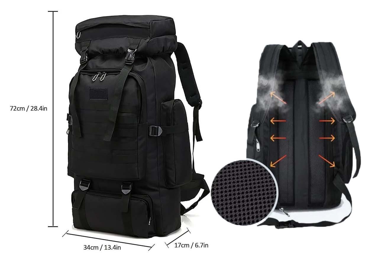 Рюкзак тактический MSAL 70-80 л м перчатки Oakley М зимние флис Черный (id_134684) - фото 8 Рюкзак тактический MSAL 70-80 л м перчатки Oakley М зимние флис Черный (id_134684) - фото 8